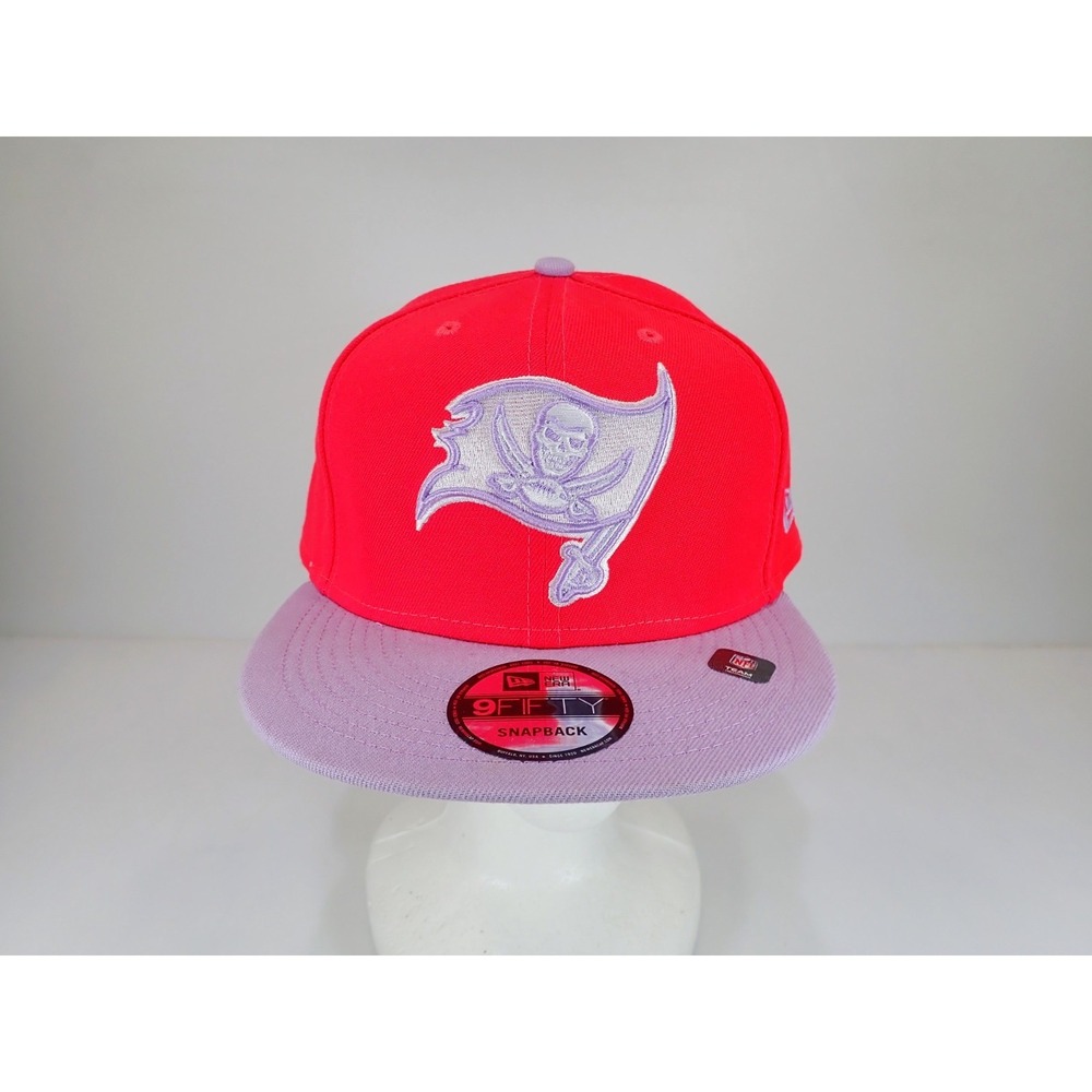 New Era 9FIFTY Tampa Bay Buccaneers Hat Red Lavender 2-Tone Color Pack Snapback